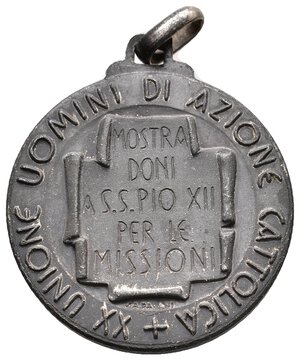 reverse: Medaglia 1922 XX Unione Uomini azione cattolica - diam.30 mm