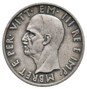 reverse: Colonia Albania - Vittorio Emanuele III - 5 Lek argento 1939 