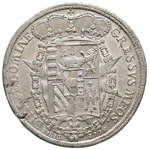 obverse: FIRENZE ED ETRURIA - Pietro Leopoldo II - Francescone argento 1778 difetto tondello ma Moneta ECCELSA