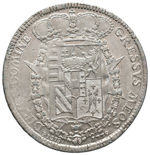 obverse: FIRENZE ED ETRURIA - Pietro Leopoldo II - Francescone argento 1779