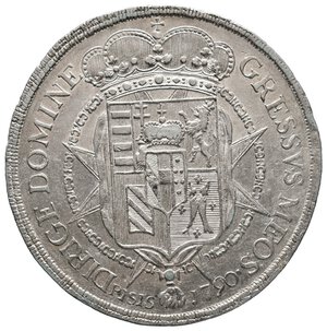 obverse: FIRENZE ED ETRURIA - Ferdinando III - Francescone argento 1790