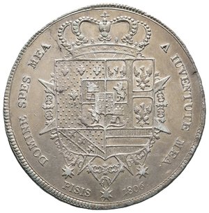 reverse: FIRENZE ED ETRURIA - Carlo Ludovico e Reggenza della madre M.Luigia - 10 Paoli argento 1806
