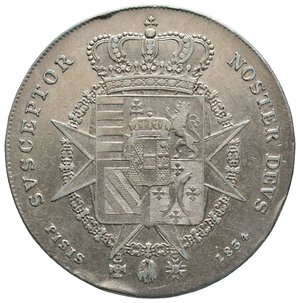 reverse: FIRENZE ED ETRURIA - Leopoldo II - Francescone 1834 RARO