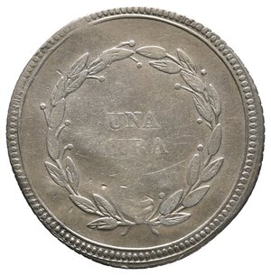 obverse: FIRENZE ED ETRURIA - Carlo Ludovico e Reggenza della madre M.Luigia - 1 Lira argento 1806 RARA Ondulata