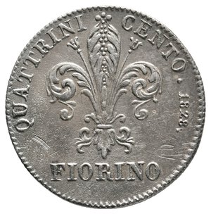 obverse: FIRENZE ED ETRURIA - Leopoldo II - Fiorino argento 1828