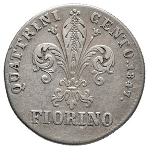 obverse: FIRENZE ED ETRURIA - Leopoldo II - Fiorino argento 1847