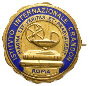 obverse: Spilla Istituto internazionale Crandon - Roma 