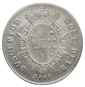 obverse: FIRENZE ED ETRURIA - Leopoldo II - Paolo argento 1845 RARA