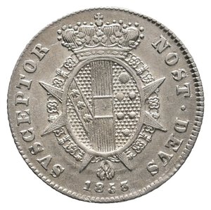 obverse: FIRENZE ED ETRURIA - Leopoldo II - Mezzo Paolo argento 1853 SPL RARO