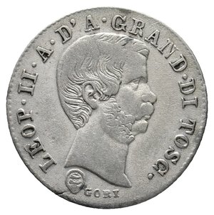 reverse: FIRENZE ED ETRURIA - Leopoldo II - 10 Quattrini argento 1858