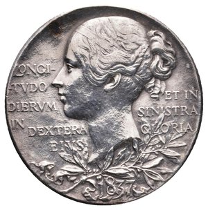 obverse: Gran Bretagna - Victoria Queen - Medaglia 1897 argento diam.25 mm
