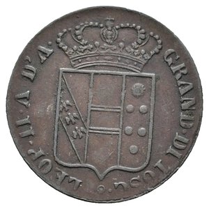 reverse: FIRENZE ED ETRURIA - Leopoldo II - 3 Quattrini 1845 