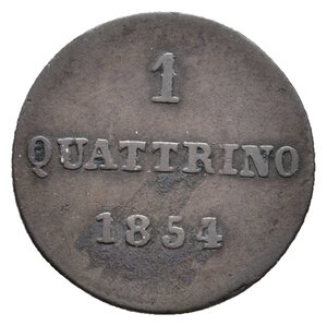 obverse: FIRENZE ED ETRURIA - Leopoldo II  - Quattrino 1854