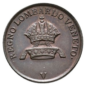 reverse: LOMBARDO VENETO - 1 Centesimo 1843 V  Tracce Rosse