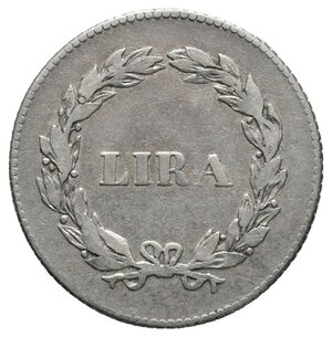 obverse: LUCCA - Carlo Ludovico - 1 Lira argento 1834  RR
