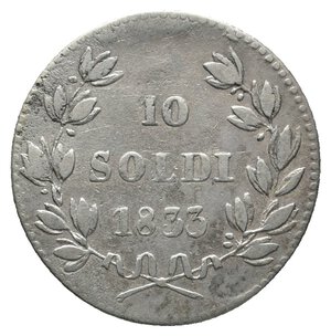 obverse: LUCCA - Carlo Ludovico - 10 Soldi argento 1833