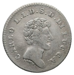 reverse: LUCCA - Carlo Ludovico - 10 Soldi argento 1833