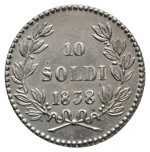 reverse: LUCCA - Carlo Ludovico - 10 Soldi argento 1838 SPL+ ECCEZIONALE