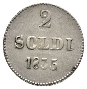obverse: LUCCA - Carlo Ludovico - 2 Soldi argento 1835 RARA