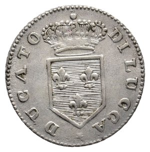 reverse: LUCCA - Carlo Ludovico - 2 Soldi argento 1835 RARA