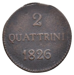 obverse: LUCCA - Carlo Ludovico - 2 Quattrini 1826 