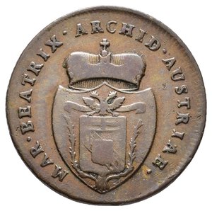 reverse: MASSA - Maria Beatrice - 2 soldi 1792 