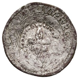 obverse: MODENA  - Alfonso IV D Este (1658-62) Giorgino Con Contromarca Giglio