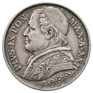 reverse: STATO PONTIFICIO - Pio IX - 2 Lire argento 1867