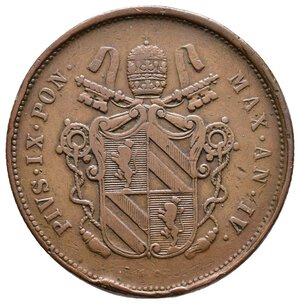 reverse: STATO PONTIFICIO - Pio IX - 2 Baiocchi 1850 R