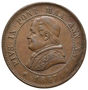 reverse: STATO PONTIFICIO - Pio IX - 4 soldi  1867 anno XXI