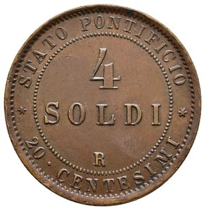 obverse: STATO PONTIFICIO - Pio IX - 4 soldi  1869 anno XXIV