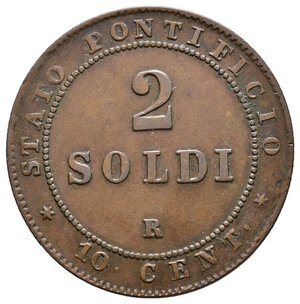obverse: STATO PONTIFICIO - Pio IX - 2 soldi  1867 anno XXI