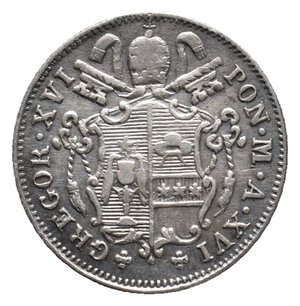 reverse: STATO PONTIFICIO  - Gregorio XVI - 5 Baiocchi 1846 - Zecca R 