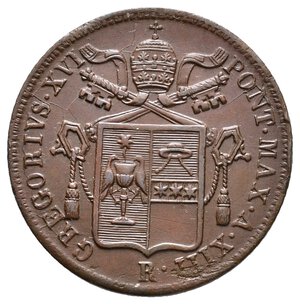 reverse: STATO PONTIFICIO  - Gregorio XVI - Baiocco 1843  Anno XIII - Zecca R - ECCELSA
