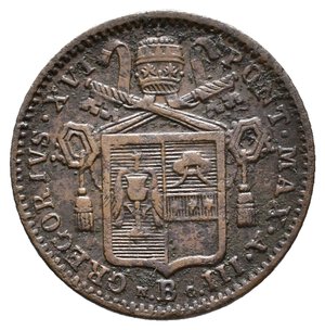 reverse: STATO PONTIFICIO  - Gregorio XVI - Mezzo Baiocco 1833 Anno III  - Zecca B