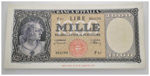 obverse: 1000 Lire Medusa 15-03-1947 SPL++