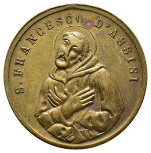 obverse: Medaglia S.Francesco Assisi 1882 appiccagnolo Rimosso - diam.25 mm