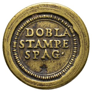 obverse: Peso Monetale Dobla Stampe Spag - Clemente X  RARO