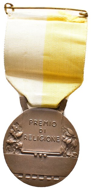 reverse: Medaglia Premio di religione