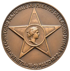 reverse: Medaglia 1972 - Convegno Maestri del Lavoro Venezia - diam.38 mm