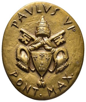 reverse: Medaglia Bronzo Paolo VI