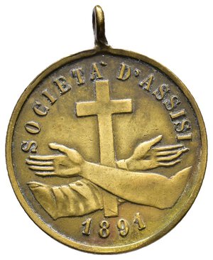 obverse: Medaglia Societa  d Assisi 1891 