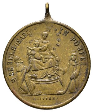 reverse: Medaglia Devozionale B.Vergine Pompei - diam.25 mm