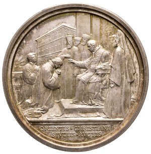 obverse: Stato Pontificio - Benedetto XV - Anno IV - argento , Opus Bianchi - diam.44 mm CONSERVAZIONE ECCEZIONALE -Lotto Liv