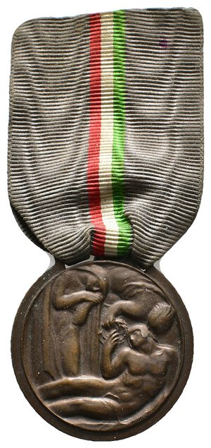 obverse: Medaglia Madri Caduti con Nastrino originale - diam.32 mm - Lotto Ber