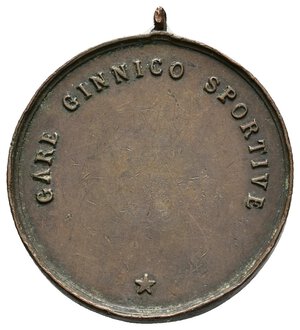 reverse: Medaglia Regio esercito gare ginnico sportive - diam.30 mm - Lotto Ber