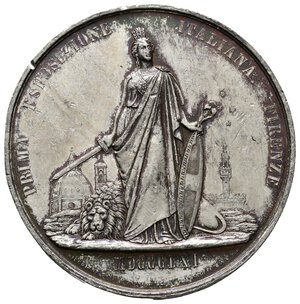 obverse: Medaglia Esposizione Italiana Firenze 1861 - diam.54 mm