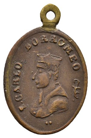 obverse: Medaglia Devizionale S.Carlo Borromeo altezza 25 mm