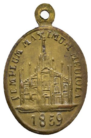 reverse: Medaglia Devizionale S.Carlo Borromeo altezza 25 mm