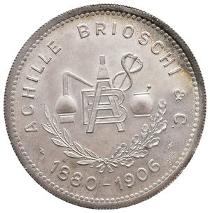 obverse: Medaglia Achille Brioschi argento - diam.35 mm